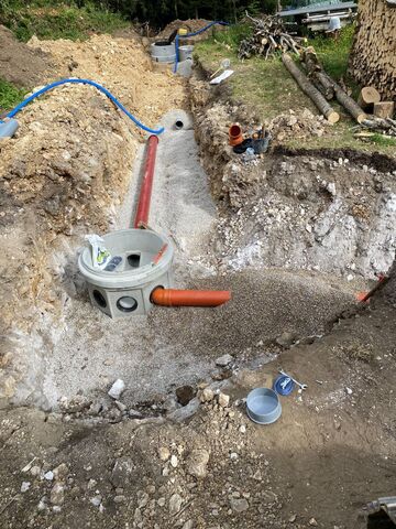 Travaux d'assainissement pour particuliers à Montagnieu